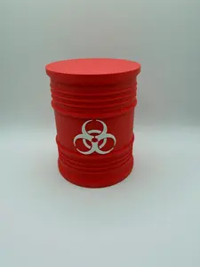 Biohazard! Empty Screw Top Containers