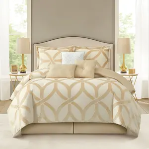 Keaton 7 Pieces Jacquard Comforter Set