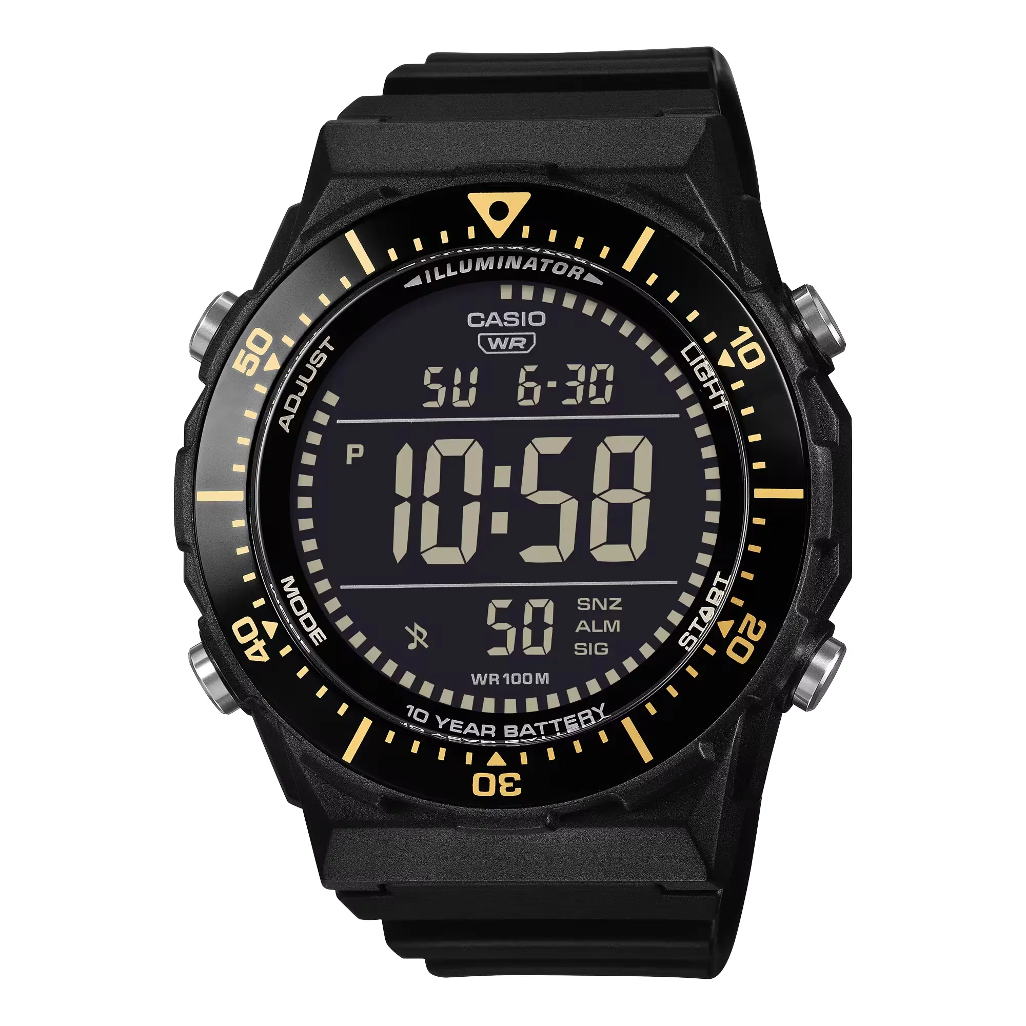 Casio Men’s Black Digital Watch with Black Dial - AE-1700H-1BVCF