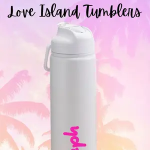 Love Island inspired water bottles - Portable Drinkware for On-the-Go