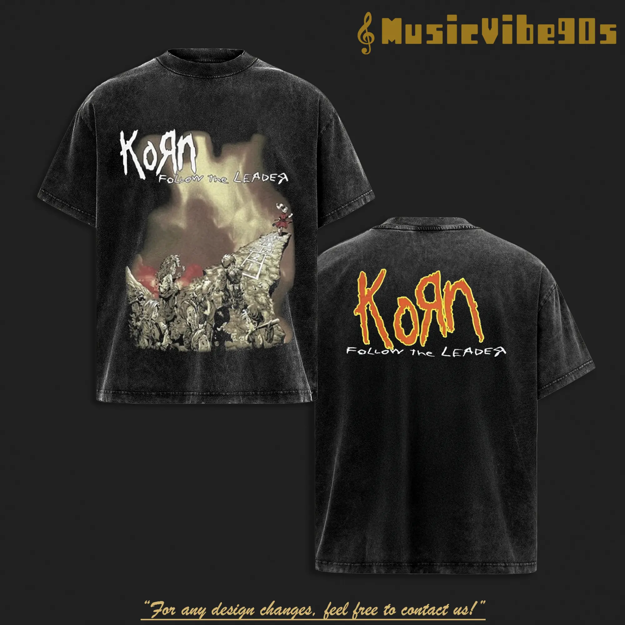 korn follow the leader shirt 1998 - TikTok Shop