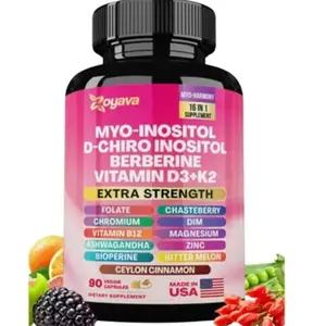 Myo-H@rmony 16-in-1 Women's Hormonal Balance & Vitality Supplement - Mood, Fertility & Energy Support with Myo-Inositol, D-Chiro Inositol, Berberine, Vitamin D3 & K2 - Dietary, Healthcare