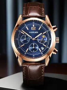 Men's Business Fashion Round Dial Analog Quartz Watch, with Box, Fashion Watch for Party, Daily Decor, Trendy All-match & Exquisite Watch for Birthday Gift, Fashionable Wristwatch, Business Fashion Watches