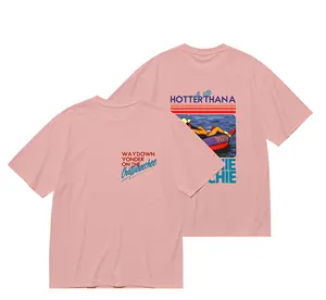 Hotter Than a Hoochie Coochie graphic unisex vintage western summer T-shirt — soft, breathable cotton; ideal for country concerts, Nashville music festivals, lake parties, streetwear, and trendy cowboy vibes; casual oversized top; great gift; fast 24H shi