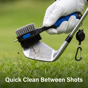 【Nomad Ridge】Golf Club & Ball Cleaning Brush | Portable Golf Cleaner Tool Free Experess  Anti-Hook SpinReducer for Driver, Woods, Hybrids, Irons - Golf Accessoriesfor Men - Golfers Must Haves & Essentials