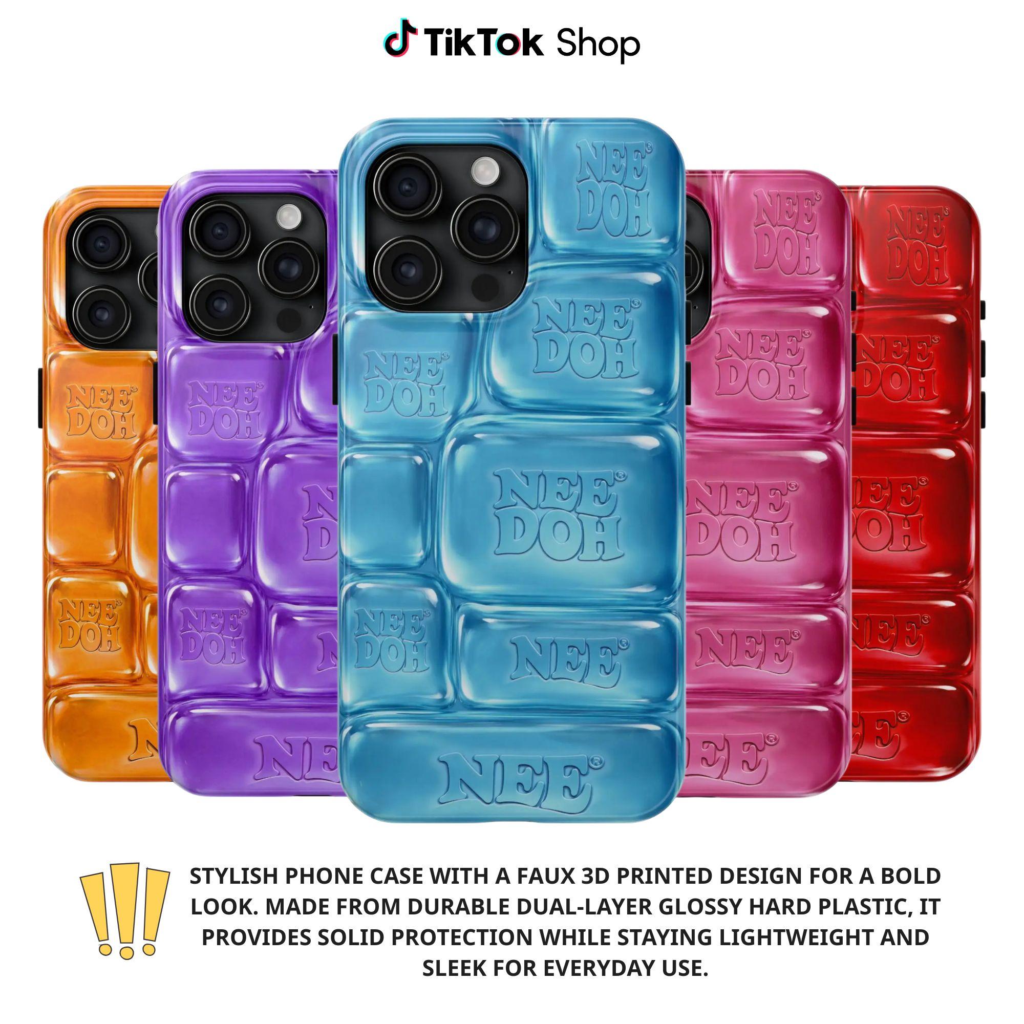 Bubble Style 3D Printed Effect Tough Phone Case, Cool Crush Ice Cube Phone  Case, 3D Visual Printed Graphic Hard Phone Cover, Phone Accessories -  TikTok Shop