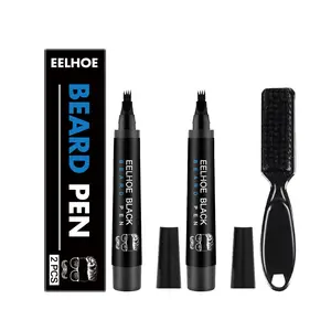 Beard Filler Pen Kit For Men Waterproof Smudge Resistant Touch Up Pen For Patchy Beard Hairline And Eyebrow Natural Finish Daily Use