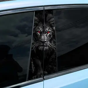 3D Lion Car Decal Sticker, Waterproof UV Resistant Animal Car Exterior Sticker for Car Styling Accessories