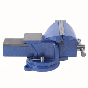 8 inch 14kg Bench Vise with Anvil Swivel Locking Base Table top Clamp Heavy Duty Vice-Hot 2024
