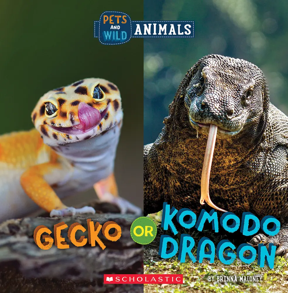 USED Book - Gecko or Komodo Dragon (Wild World: Pets and Wild Animals) by Maloney, Brenna (Paperback) - english