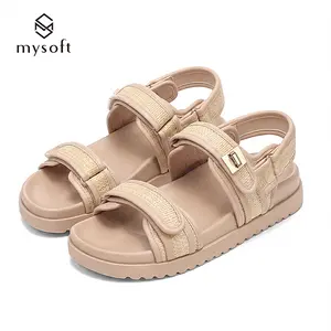mysoft Women's Buckle-Fastened Sandals - Summer Walking Shoes, Ideal Gift Option for Women, Women Sandals