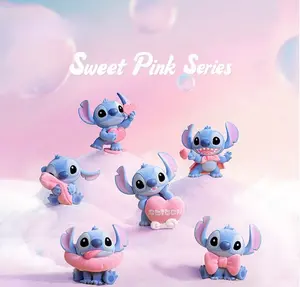 [For Live]Disney Stitch "Warm Pink Series" Blind Box Decorative Figures - Ultra-Cute Collectible Toys | Cozy Pink-Themed Desktop Accent, Perfect Gift for Her (Stitch Fans & Pink Lovers)Holiday gift,Holiday & Holiday Haul