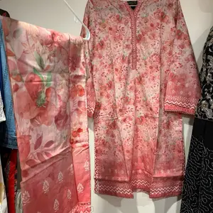 Bin Saeed Trending 2 Piece Lawn Set Shirt and Trouser Casual wear Spring and Summer Womens