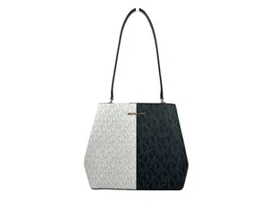 Pre-owned MICHAEL KORS Leather Shoulder Bags Medium Pratt Signature Bucket Women's Bag