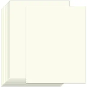 100 Sheets Cream Cardstock 8.5 x 11  Paper,65lb   Card Stock for Paper Crafting,Invitations,,Card Making