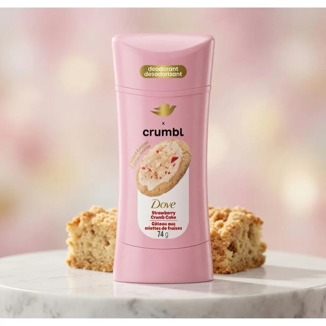 Dove Strawberry Cake Deodorant 74g - Sweet & Fresh Scent for Daily Use Pack of 1