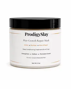 Hair Growth Repair Mask for Coily and Curly Hair | Deep Conditioning Treatment with Amla & Moringa