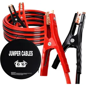 6 Gauge Jumper Cables 16 FT, Booster  for , SUV and  , Heavy Duty Automotive Booster Cables for Jump Starting  or Weak  with Carry Bag