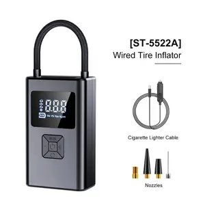 Cordless Car Tire Inflator Air Compressor Pump 12V Portable Cordless Inflator with LED USB Output For Bicycles Motorcycle Balls