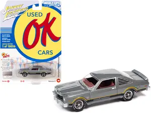 1976 Plymouth Volare Road Runner Silver Cloud Metallic w/Stripes Ltd Ed to 18056 pcs 1/64 Diecast Model Car by Johnny Lightning