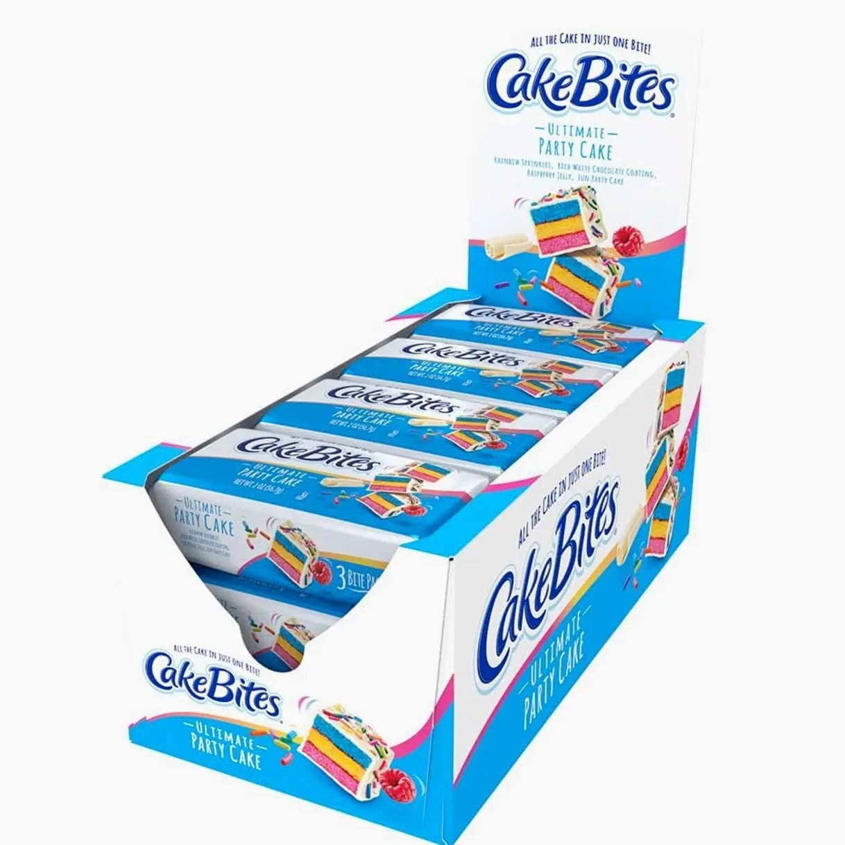 The Original Cakebites by Cookies United, Grab-and-Go Bite-Sized Snack, Ultimate Party Cake,2 Ounce (Pack of 12)