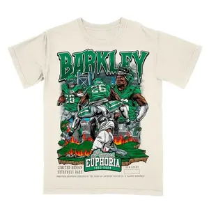 Saquon Barkley Shirt Vintage Football Graphic Tee Men Women Fan , Shortsleeve, Classic
