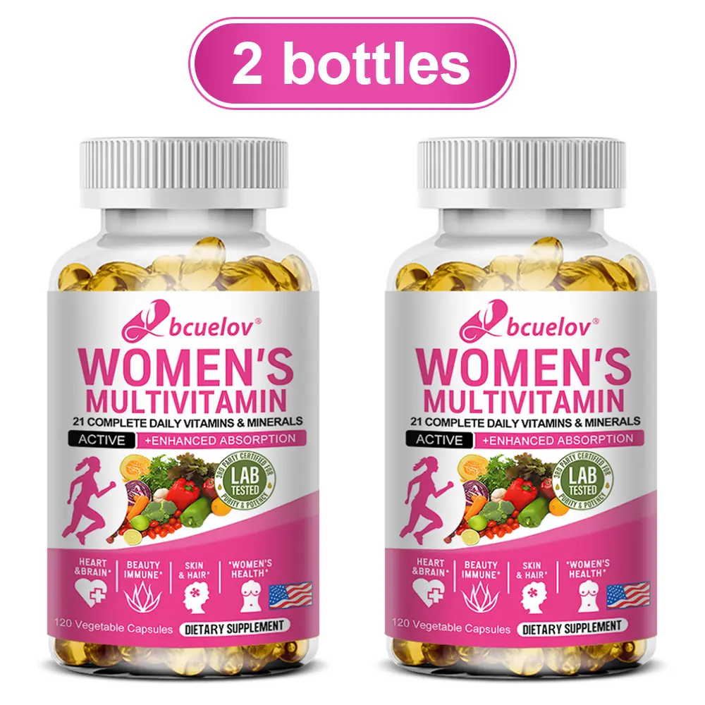 2-Bottle Pack: Women's Multivitamin Health Supplement,Boost immunity
