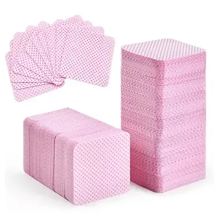 Nail Art Cleansing Remover 1080pcs Cleaning Cotton Pad Filter Cotton Multi-function Nail Towel Nail Polish Cotton Eyelash Pad Magic Cotton Lint No Hair Loss Cotton Pad Box