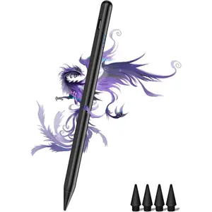 Stylus Pen for iPad 9th&10th - Fast Charge for iPad Pencil Palm Rejection  Pen Compatible with (2018-2025)  iPad 6/7/8/9/10/11(A16), iPad Pro 11"/12.9"/M4, Mini 5/6, Air 3/4/5/M2/M3 (Black)