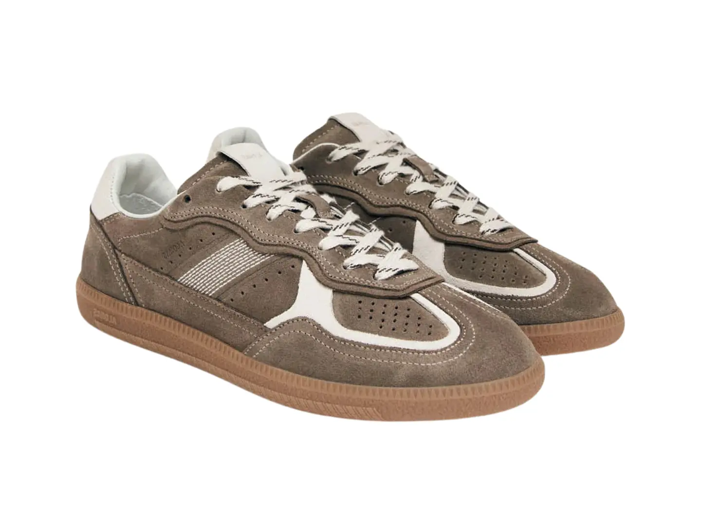 Alohas: Tb.490 Rife Taupe Leather Sneakers