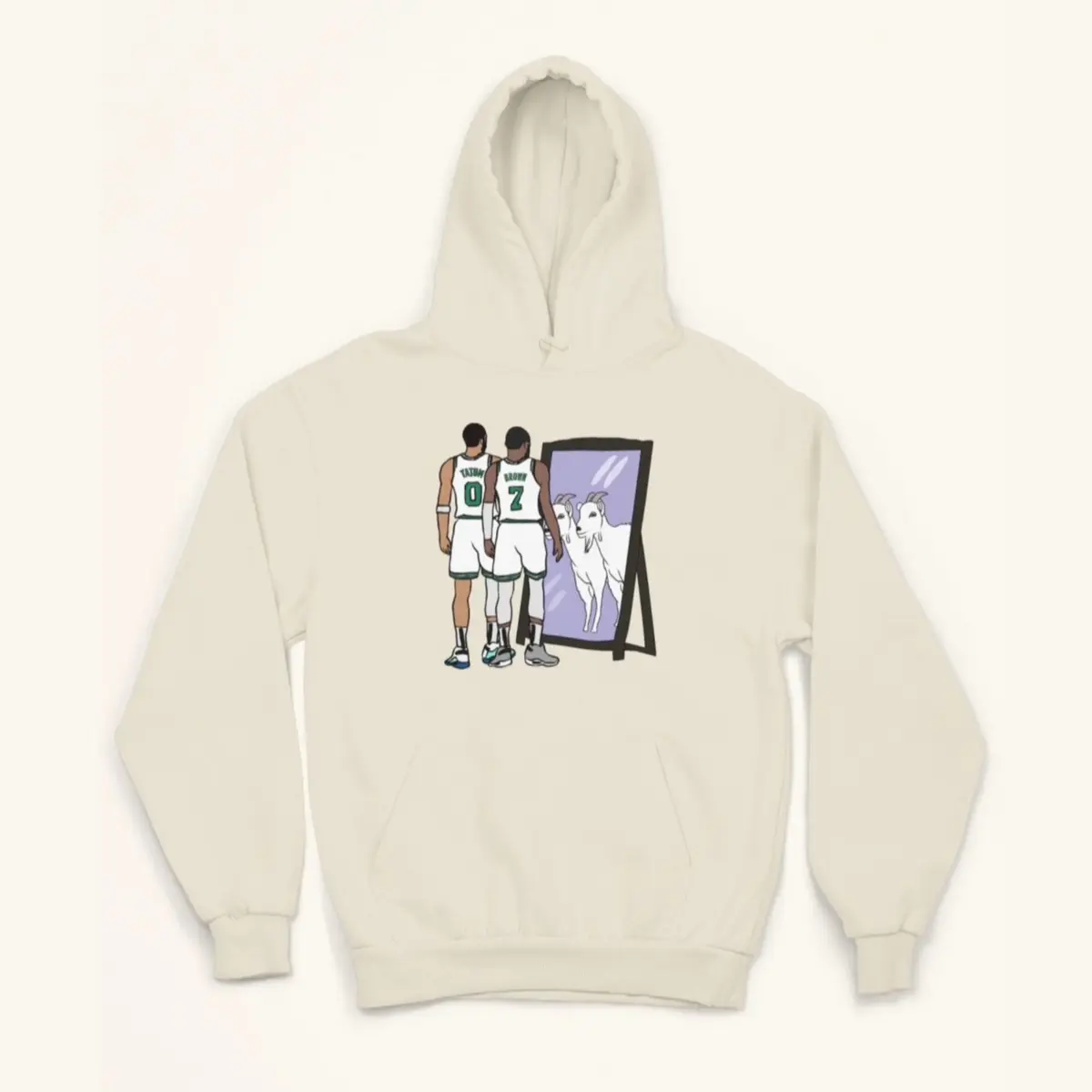 Jayson Tatum and Jaylen Brown Mirror GOATs Hoodie
