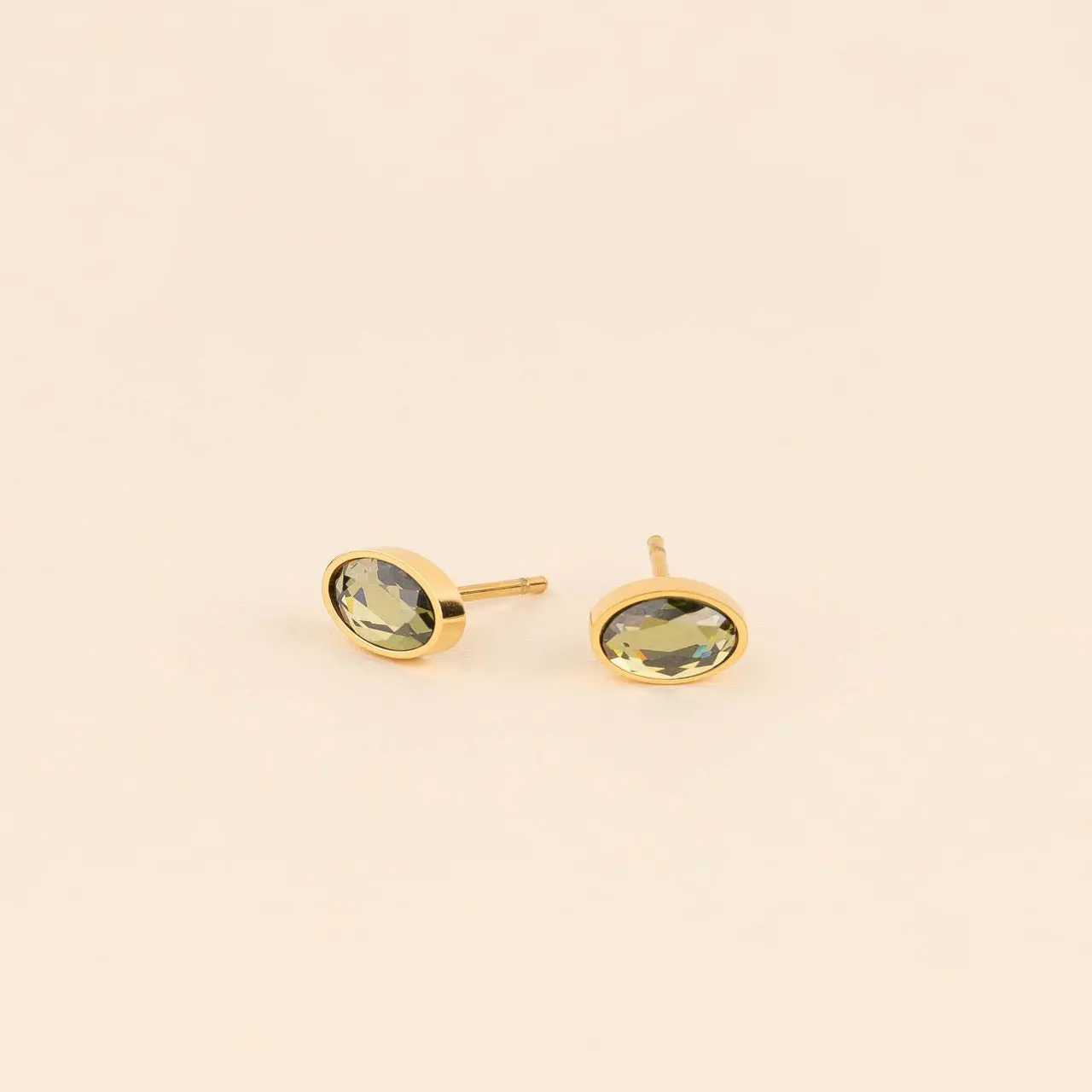 August Birthstone Stud Earrings