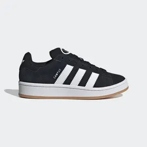 Adidas Campus 00s J Sneakers – Black Premium Suede Upper Durable Rubber Sole Cushioned Comfort Casual Lifestyle Unisex - Footwear