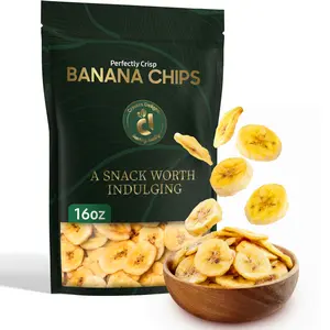 Cravers Delight Dried Banana Chips (Sweetened) – 16 oz Dried Fruit Chips Made from 100% Bananas – Sweet & Crunchy – Dry Crispy Fruit Snacks for Kids, Teens and Adults – Gluten Free Non-GMO Vegan Snack
