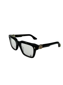1008494 Chrome Hearts Hallamanass Glasses Black/Gold