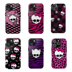 Monster High Phone Case, Trendy Phone Case,Tough phone case,for iPhone 16/15/14/13/12/11/17 ProMax Plus for Samsung phones, suitable for both men and women, an excellent choice for Halloween, Christmas and Thanksgiving.