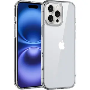 iPhone 16 Pro Max Case Clear - Military-Grade Drop Protection, Slim Thin Shockproof Protective Cover for iPhone 15 Plus, 14, 13, 12, 11 - Cellphone ip16 phone case Protector Casing Crystal
