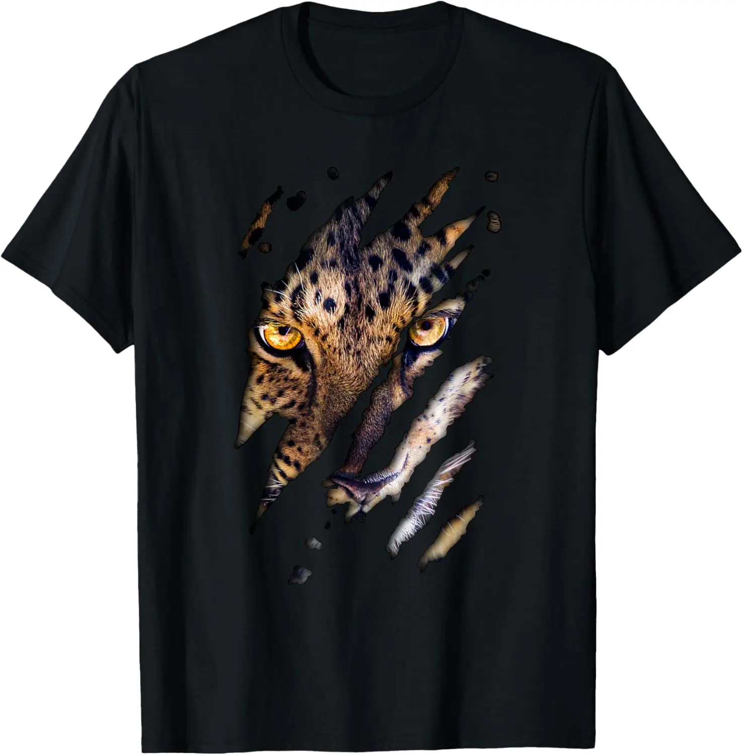 100% Cotton Leopard Cheetah Graphic Safari Zoo Animal Zookeeper Costume T-Shirt