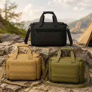 Heavy-Duty Tactical Handbag for Men, Multifunctional Outdoor Sports Shoulder Crossbody Sling Bag, Durable Military-Style Utility Storage Organizer Pouch, Premium Waterproof Travel Messenger Pack, Gift for Him