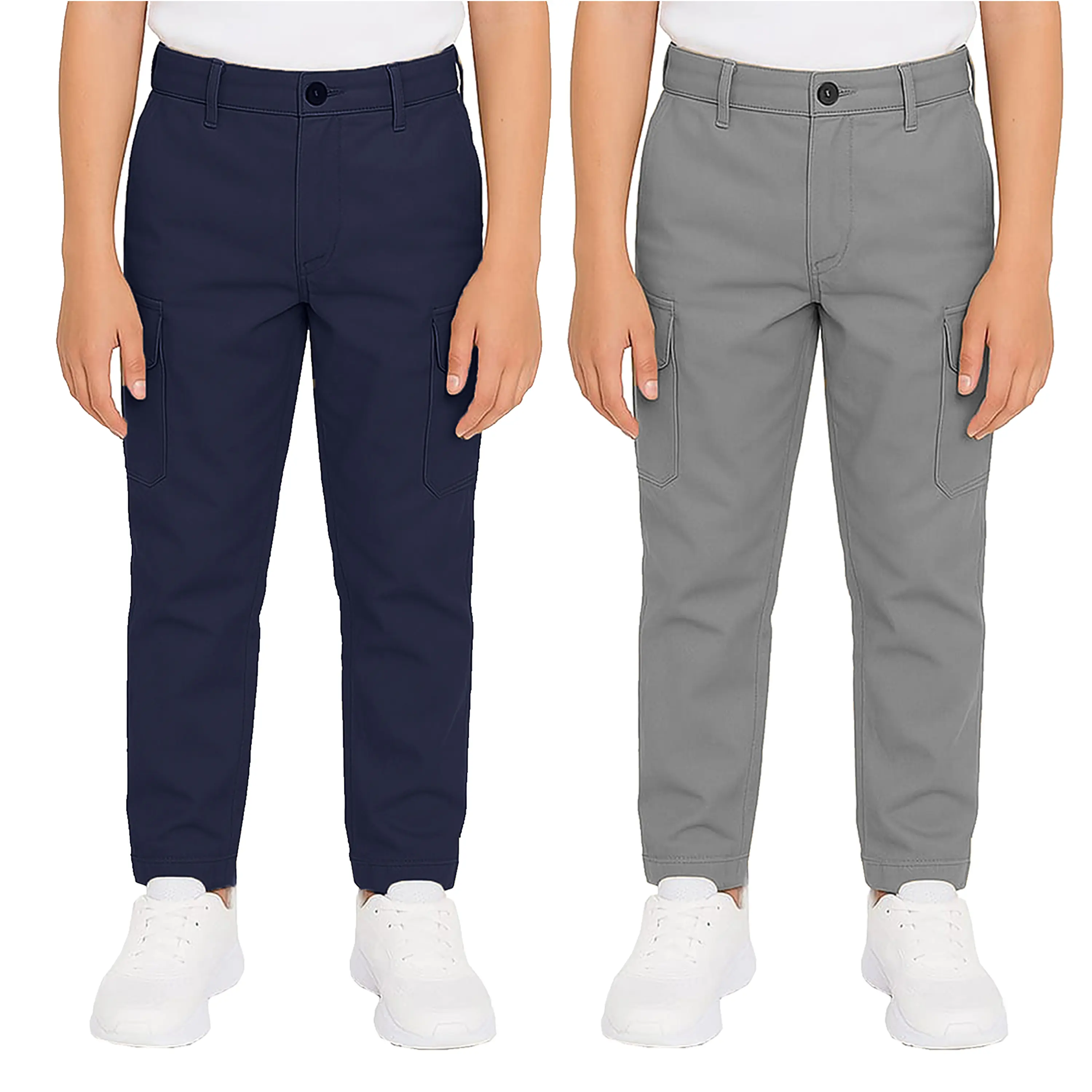 (2 Pack) Navy - Grey