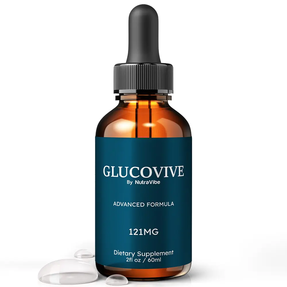 GlucoVive Drops - Advanced Natural Dietary Supplement with 121mg Proprietary Blend for Health & Wellness