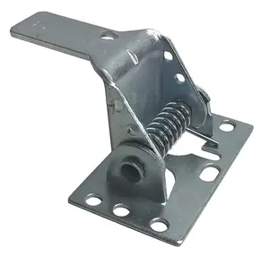 Garage Door Lock Parts Spring Latch Auto Latch Spring Loaded Right/Left Installation On 2" Or 3" Track Galvanized Steel Durable Security