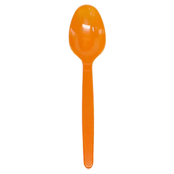 [1,000 ct] PS Plastic Heavy Weight Tea Spoons, Orange