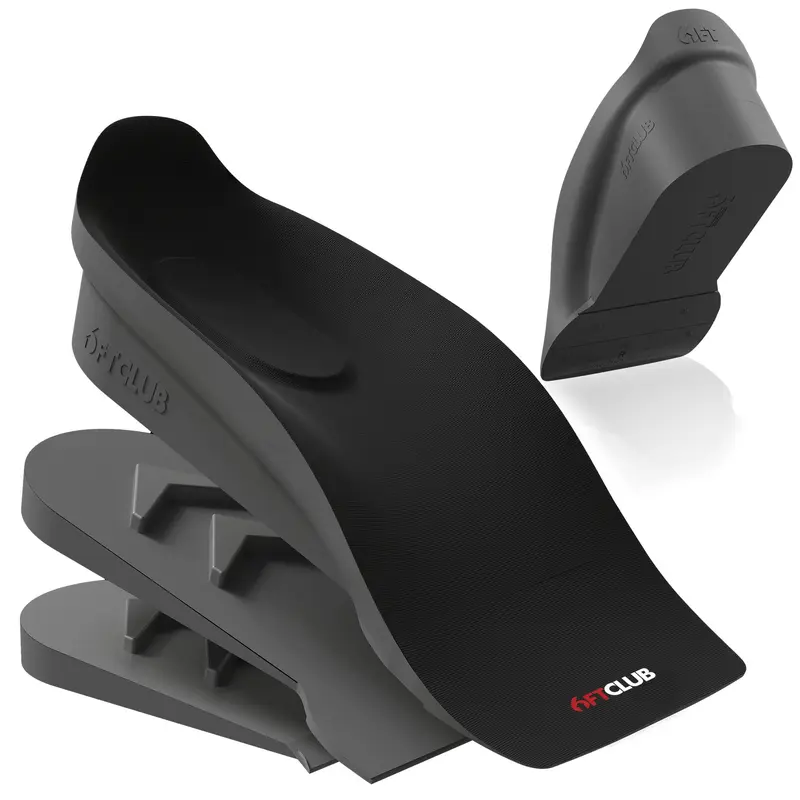 6FT CLUB Men's Stealth Height Increase Insoles - Invisible 1.5" Lift (4CM) Deluxe Memory Foam, Orthopedic Arch Support