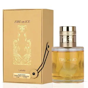 Fire On Ice Eau de Parfum Spray 110ml (3.71oz) by Lattafa | The Warmth of Fire, the Allure of Ice