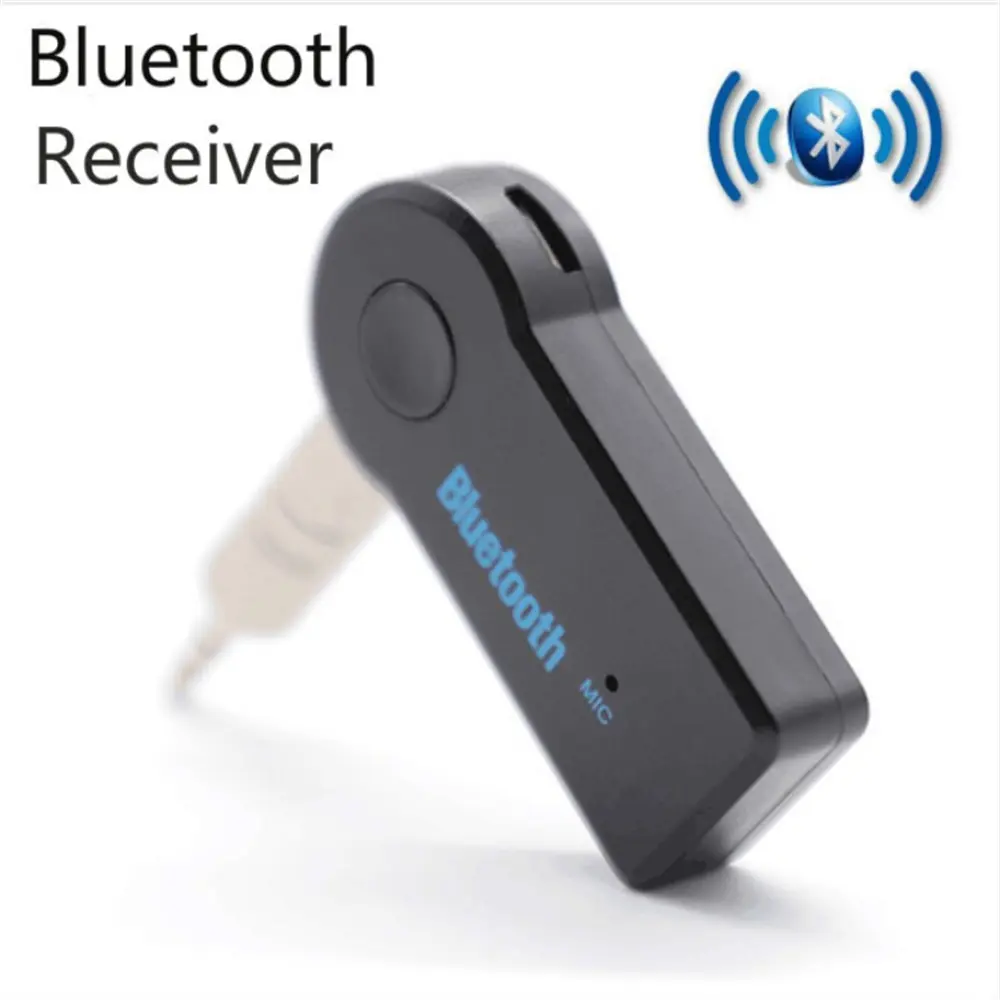 Bluetooth 5.0 AUX Audio Adapter for Cars - 3.5mm Socket Compact 25g Metal Bluetooth Receiver, Manual Control, Hands-Free Call, Compatible with Mobile Phones, Headphones, Stereo Audio Speakers, Cable