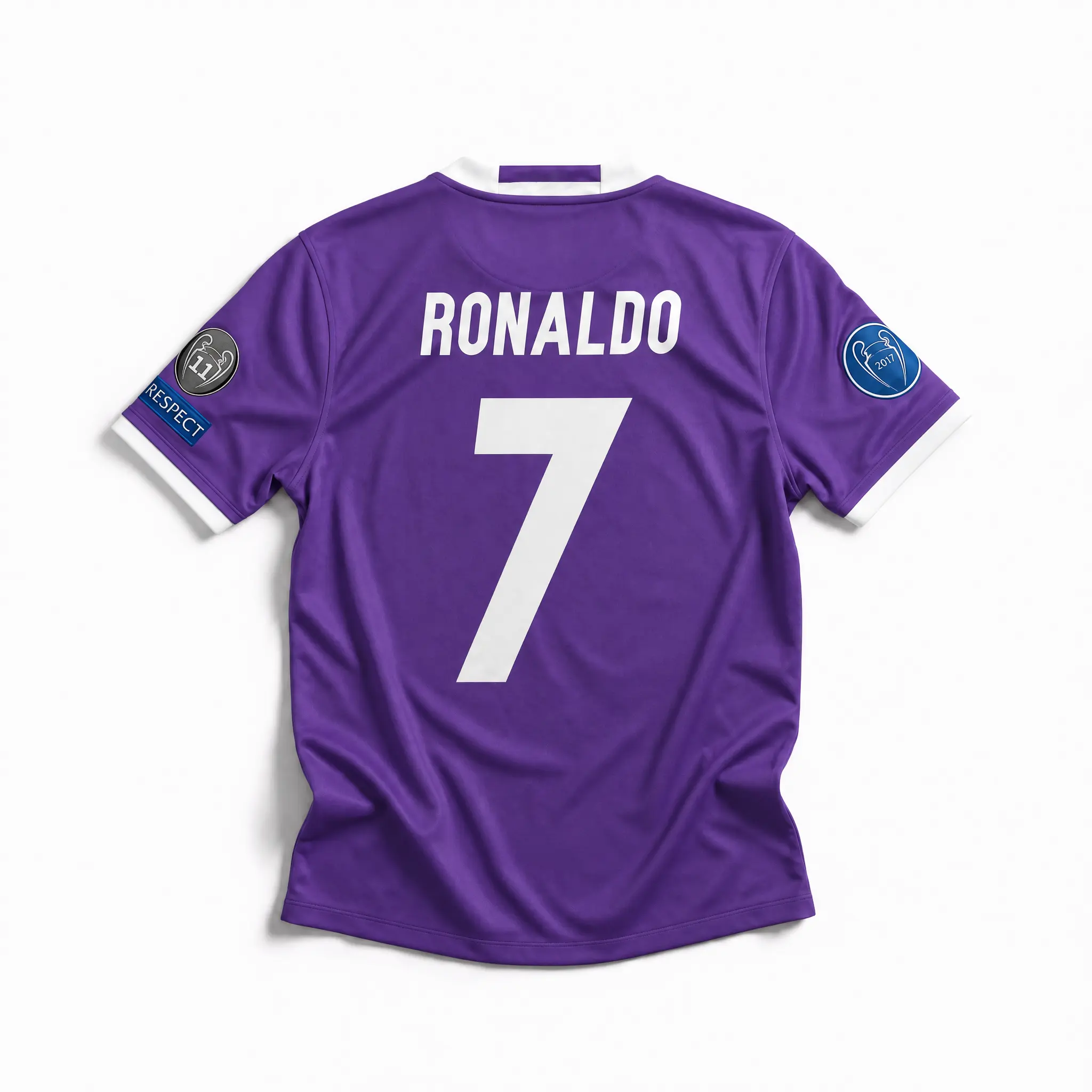 Vintage 2017 Royal Purple SIUU 7 Long Sleeve Football Jersey