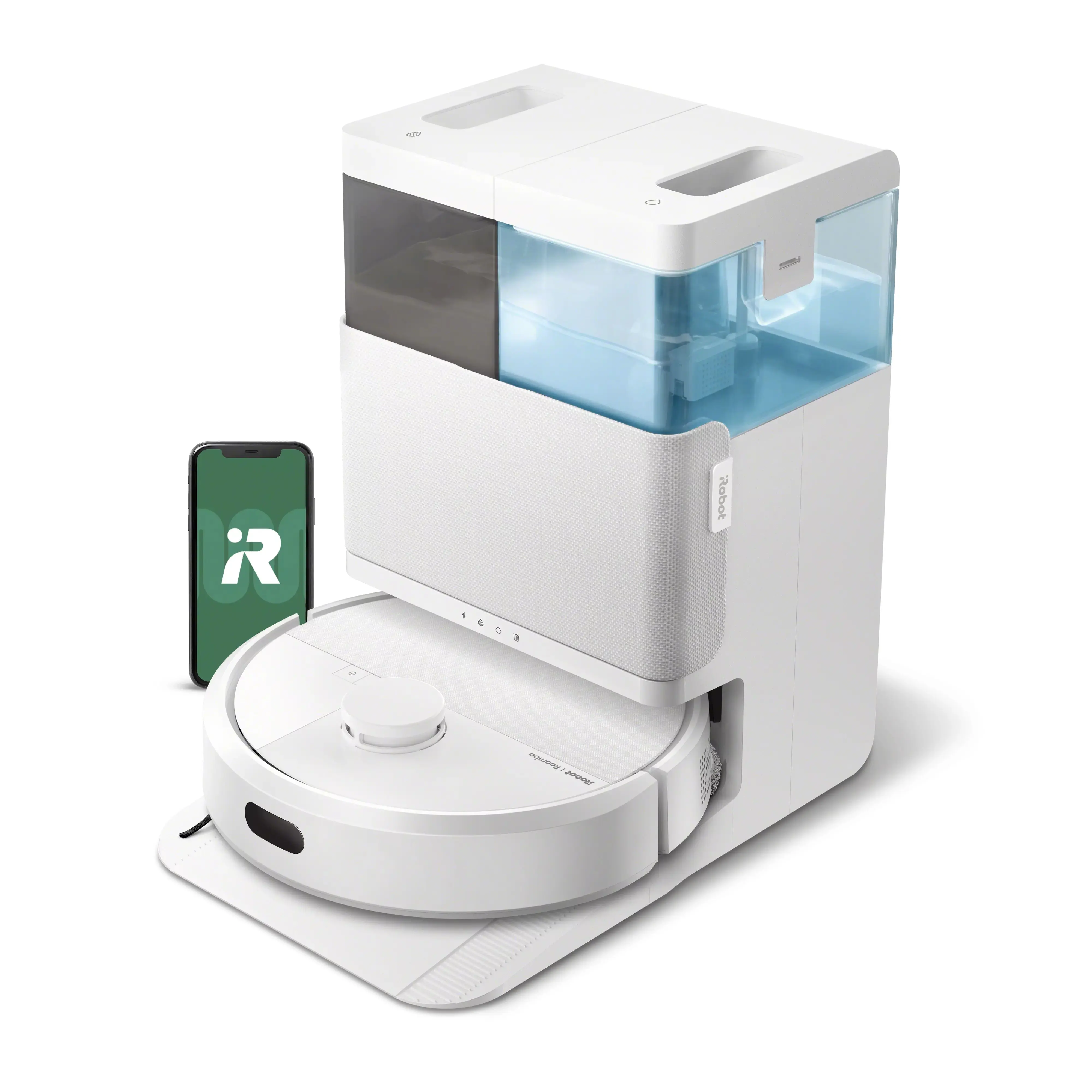 [LIVE Exclusive] Roomba® Plus 405 Combo Robot Vacuum & Mop + AutoWash™ Dock – 70X Intense Suction with Carpet Boost, DualClean™ Mop Pads, Auto-Empty Debris, and Auto-Wash & Dry Mop Pads - up to 75 Days Hands-Free Cleaning