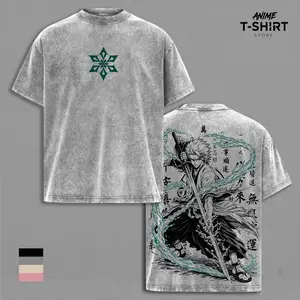 Toshiro Hitsugaya Bleach Anime Shirt Vintage Washed Graphic Tee Unisex Streetwear Manga Design Captain Hitsugaya Ice Zanpakuto Bleach T Shirt Gift for Anime Fans