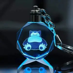 Snorlax Crystal Poke Keychain 1.0